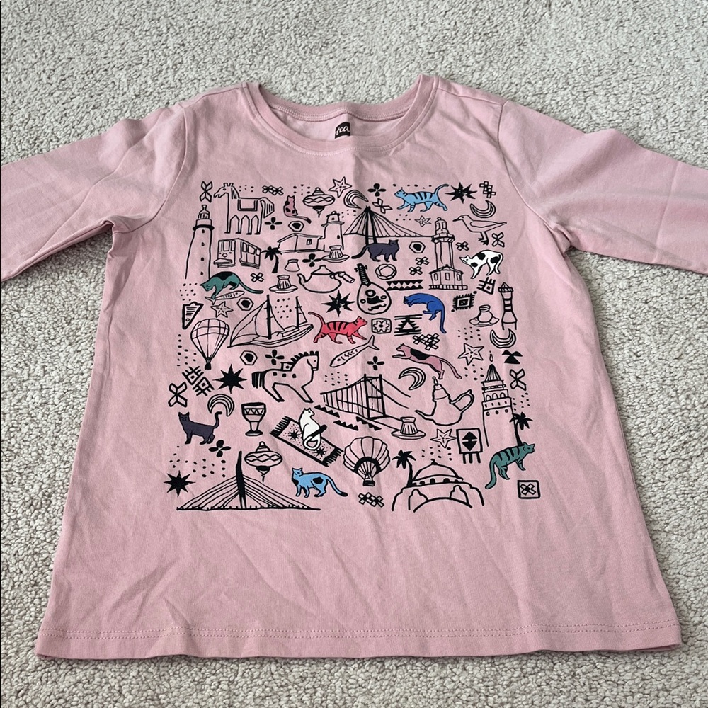 Pink Shirt from Tea Collection in size 6